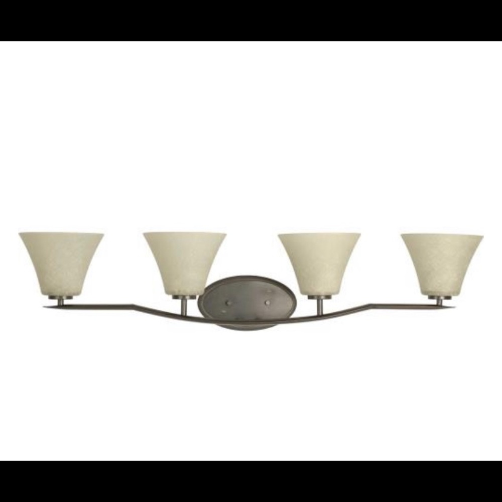 Light fixture color antique bronze. Box never open - Picture 2 of 2